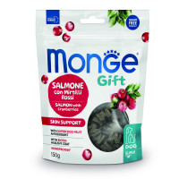 Лакомство для собак Monge Gift Dog Skin Support лосось с клюквой, 150 г