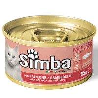 Вологий корм для котів Simba Cat Wet лосось та креветки, 85 г