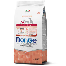 Сухий корм для цуценят Monge Dog Mini Puppy & Junior лосось з рисом, 2.5 кг
