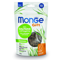 Ласощі для котів Monge Gift Cat Hairball лосось і котяча м'ята, 60 г