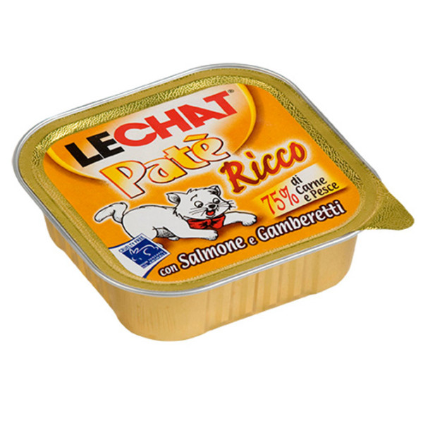 Вологий корм для котів Monge LC Cat Wet Adult лосось та креветки, 100 г