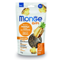 Ласощі для котів Monge Gift Fussy Cat свинина з ананасами, 50 г
