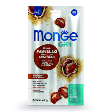 Ласощі для собак Monge Gift Dog Sensitive Digestion ягня з каштанами, 45 г