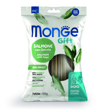 Ласощі для собак Monge Gift Dog Mini лосоcь з шавлією, 120 г