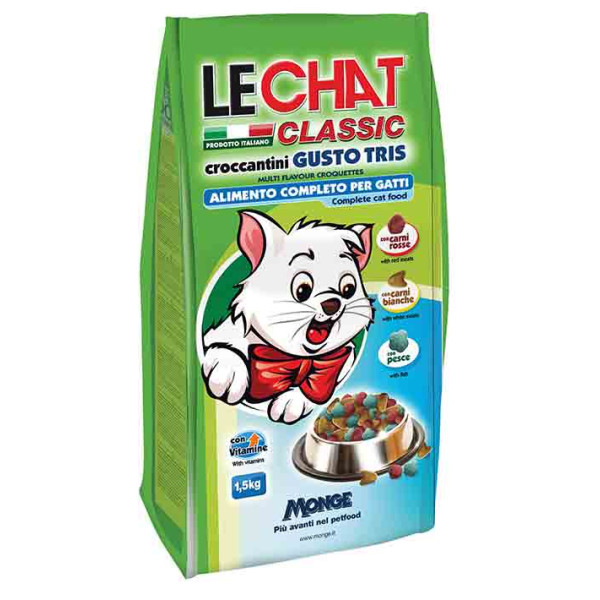 Monge LC Cat Tris flavour два види м'яса і риба