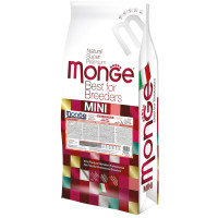 Сухой корм для собак Monge Dog Mini Adult лосось с рисом, 15 кг
