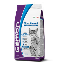 Сухий корм для котів Gemon Cat Sterilised тунeць з лососем, 2 кг