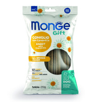 Лакомство для собак Monge Gift Dog All breeds кролик с ромашкой, 210 г