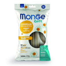 Ласощі для собак Monge Gift Dog All breeds кролик з ромашкою, 210 г