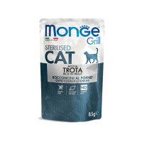 Вологий корм для котів Monge Cat Grill Sterilised форель, 85 г
