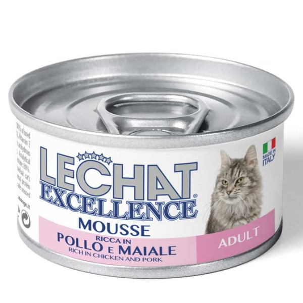 Вологий корм для котів Monge LCE Cat Adult свинина з куркою, 85 г