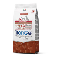Сухой корм для щенков Monge Dog Mini Puppy & Junior ягненок с рисом, 7.5 кг