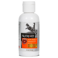 Nutri-Vet МАСЛО ДИКОГО ЛОСОСЯ (Salmon Oil) добавка для шерсті котів , 0.118 л.