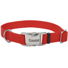 Coastal Metal Buckle КОСТАЛ ТИТАН БАКЛ нашийник для собак, 2х36-51см , Червоний см., 2 х 36-51 см см.