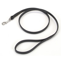 Coastal Circle-T Dog Leash КОСТАЛ СЕРКЛ-Т кожаный поводок для собак, 2смХ1.2м, Черный см.