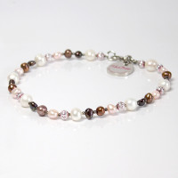 Shiboo КОКО (Coco-Pearls), перли, намисто , Сірий см., 30 см см.
