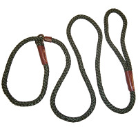 Coastal for Hunting Dogs Braided Rope КОСТАЛ РЫВОЧНЫЙ ОШЕЙНИК-ПОВЕДЕЛЬ для собак, 1смХ1.8м, Зеленый см.