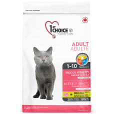 1st Choice Adult Indoor Vitality Chicken ФЕСТ ЧОЙС КУРКА ВІТАЛІТІ сухий суперпреміум корм для котів , 2.72 кг., Пакунок см.