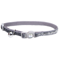Coastal Fashion Safe Cat КОСТАЛ ФЕШН безпечний нашийник для котів, 1х30см , Срібло см., 1 х 20-30 см см.