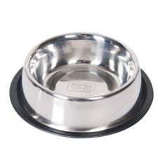 Flamingo Dish Rubber Rim ФЛАМІНГО РУБЕР РІМ миска з гумовим обідком для собак, нержавіюча сталь , 0.71 л., d=15 см см.