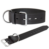 Flamingo Rondo Collar ФЛАМИНГО РОНДО широкий кожаный ошейник для собак, 5Х55 см см.