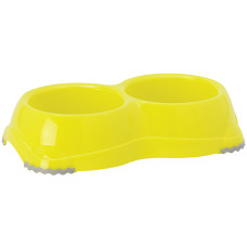 Moderna Double Smarty Bowl Small МОДЕРНА СМАРТІ подвійна миска для собак і котів, 2х330мл , Лимонний см., 0.33 л., 26.1(Д) x 14.4(Ш) x 5.7(В) см см.