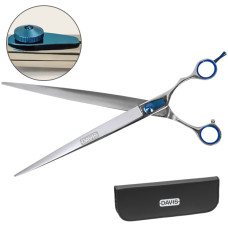 Davis Extreme Edge BLUE Straight ДЭВИС ЭКСТРИМ ЭДЖ прямые ножницы для стрижки собак, 10", 25,4 см см.