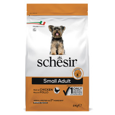 Schesir Dog Small Adult Chicken ШЕЗІР ДОРОСЛИЙ МАЛИХ КУРКА сухий монопротеїновий корм для собак малих порід , 2 кг., Пакунок см.