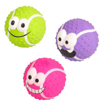 Flamingo Laughing Ball ФЛАМИНГО ВЕСЕЛЫЙ МЯЧ латексная игрушка с пищалкой для собак, диаметр 7 см см.