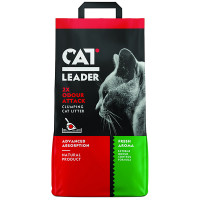 Cat Leader Clumping 2xOdour Attack Fresh КЕТ ЛІДЕР ПОДВІЙНА СВІЖІСТЬ ультрагрудкувальний наповнювач у котячий туалет , 10 кг.