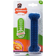Nylabone Moderate Chew Dental Bone НІЛАБОН ДЕНТАЛ БОУН жувальна іграшка для собак, смак курки , M, для собак до 16 кг см., Курка см., 14,6x4,4x3,2 см см.