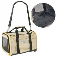 Kurgo Wander Carrier КУРГО ВАНДЕР сумка-переноска для собак и кошек, Песочный см., 43х28х28 см см.