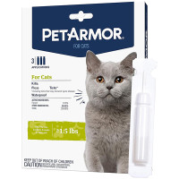 PetArmor Cats ПЕТАРМОР краплі від бліх, кліщів, вошей для котів від 0.68кг, 0.5мл , 3 шт. в пакунку см., 0.50 мл, ціна за 1 піпетку см.