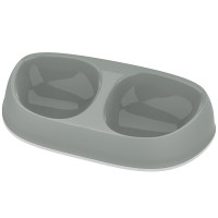 Moderna Double Sensibowl МОДЕРНА СЕНСІБОУЛ подвійна миска для котів, 2х200мл , Оливковий см., 2x200 мл см., 29(Д) х 15(Ш) х 6(В) см см.