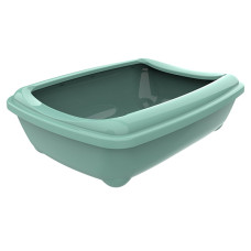 Moderna Arist-O-Tray Medium МОДЕРНА АРІСТ-О-ТРЕЙ МЕДІУМ туалет з бортиком лоток для котів, 43х31х12см , Cвітло зелений см., 43(Д) х 31(Ш) х 12(В) см см.