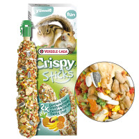 Versele-Laga Crispy Sticks Exotic Fruit ВЕРСЕЛЕ-ЛАГА КРІСПІ ЕКЗОТИЧНІ ФРУКТИ ласощі для хом’яків, білок 2х55г , 0.11 кг., 2 шт. х 55 г см.