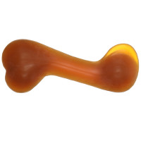 Flamingo Rubba Bone ФЛАМІНГО КІСТКА ЛИТА ВИГНУТА іграшка для собак , 14 (Д) x 5.5 (Ш) x 3.8 (В) см см., Коричневий см.