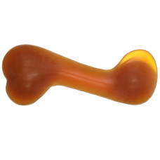 Flamingo Rubba Bone ФЛАМІНГО КІСТКА ЛИТА ВИГНУТА іграшка для собак , 14 (Д) x 5.5 (Ш) x 3.8 (В) см см., Коричневий см.