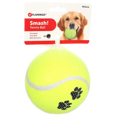 Flamingo Smash Tennis Ball ФЛАМІНГО СМЕШ тенісний м’яч 13см, іграшка для собак , діаметр 13 см см., Жовтий см.