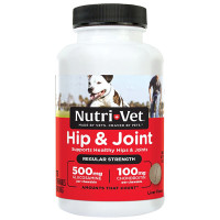 Nutri-Vet Hip&Joint Regular НУТРІ-ВЕТ ЗВ’ЯЗКИ ТА СУГЛОБИ РЕГУЛЯР, 1 рівень, хондроїтин і глюкозамін для собак з МСМ, жувальні таблетки , 75 табл. кг.
