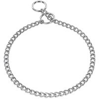 Sprenger Collar Round Narrow Link СПРЕНГЕР НАШИЙНИК для собак, коротка кругла ланка 3мм, хромована сталь , 3 мм, 55 см см., Хромована сталь см.