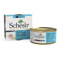Schesir Tuna with Pineapple ШЕЗІР ТУНЕЦЬ З АНАНАСОМ в желе натуральні консерви для котів, вологий корм, банка 75г , 0.075 кг.