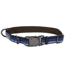 Coastal K9 Explorer Collar КОСТАЛ К9 ЕКСПЛОРЕР світловідбивний нашийник для собак, 1.6х20-30см , Сапфіровий см., 1,6 х 20-30 см см.