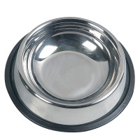 Flamingo Cat Bowl Antislip ФЛАМИНГО АНТИСЛИП миска для кошек, 190мл, 0.19 л., 15.5х15.5х3 см, диам. 11 см см., нержавеющая сталь см.
