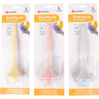 Flamingo Sand Perch Plastic ФЛАМИНГО ПЕСЧАНАЯ ЖЕРДОЧКА для птиц, 21,5(Д) х 1-1,9(Диам.) см, общ. длина 24 см см., L см., в ассортименте см.