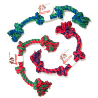 Flamingo Cotton Bone 4 Knots ФЛАМИНГО ПРЕВОДНАЯ КОСТЬ 4 узла игрушка для собак, 60 см см.