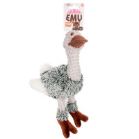 Flamingo Emu Plush ФЛАМИНГО СТРАУС ЭМУ мягкая игрушка с пищалкой для собак, 30 см см.