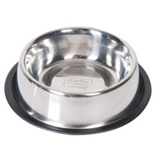 Flamingo Dish Rubber Rim ФЛАМІНГО РУБЕР РІМ миска з гумовим обідком для собак, нержавіюча сталь , 0.946 л., d=17 см см.