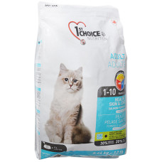 1st Choice Adult Healthy Skin&Coat ФЕСТ ЧОЙС ХЕЛЗІ ЛОСОСЬ сухий суперпреміум корм для котів , 5.44 кг., Пакунок см.