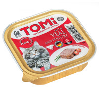 TOMi Veal Poultry ТОМІ ТЕЛЯТИНА ПТИЦЯ консерви для котів, паштет , 0.1 кг.